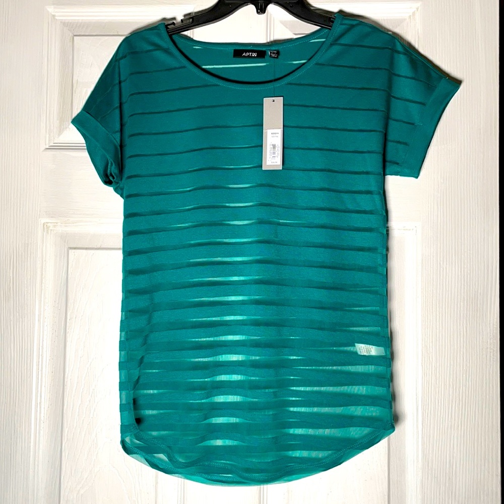 Apt 9 - Roll Sleeve Burn Out Tee
